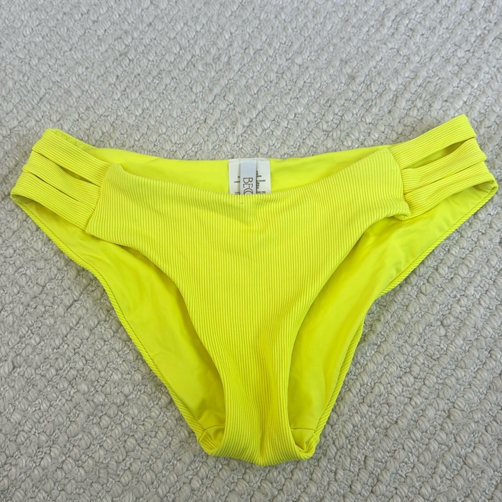 Becca neon yellow bikini bottoms. Worn once.